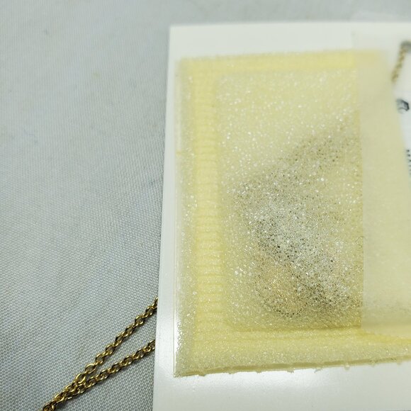 Macy's gold-tone chain with a micro pave disc charm - Picture 5 of 6